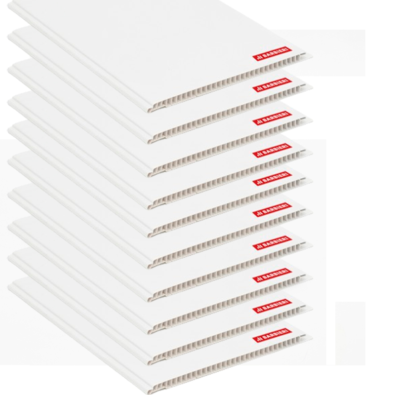 Cielorraso PVC blanco 200x10mm x 5.0m - 10 Unidades (10m2)