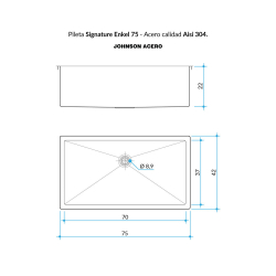 Johnson pileta simple Signature Enkel SE75