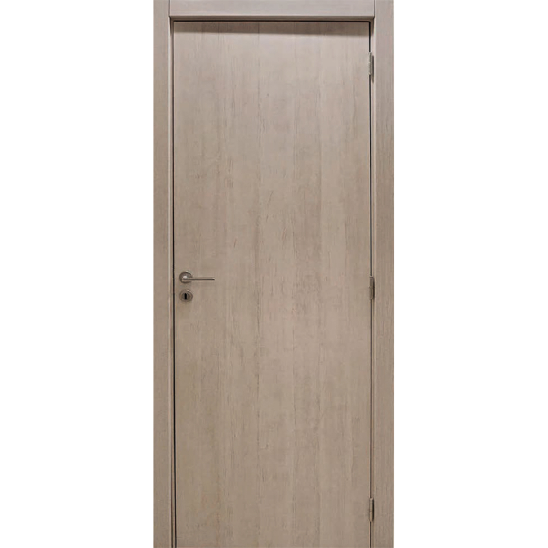 Puerta placa Elite Fresno - Simple contacto - Marco madera (Derecha) 70x9x240