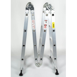 Escalera de aluminio articulada 4 tramos 16 escalones