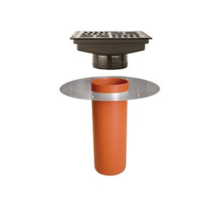 Desague - Embudo vertical 20x20cm salida 110mm