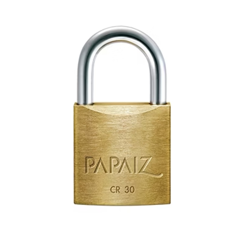 Candado 30mm bronce doble traba papaiz