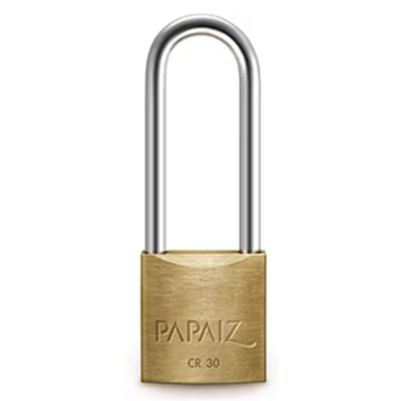 Candado aro mediano 50 x 80mm bronce doble traba papaiz