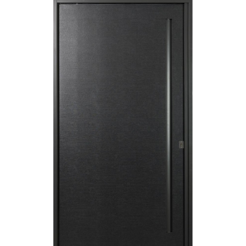 Puerta Nexo Design Pivot negro text - Izquierda - 126x226cm - PK050
