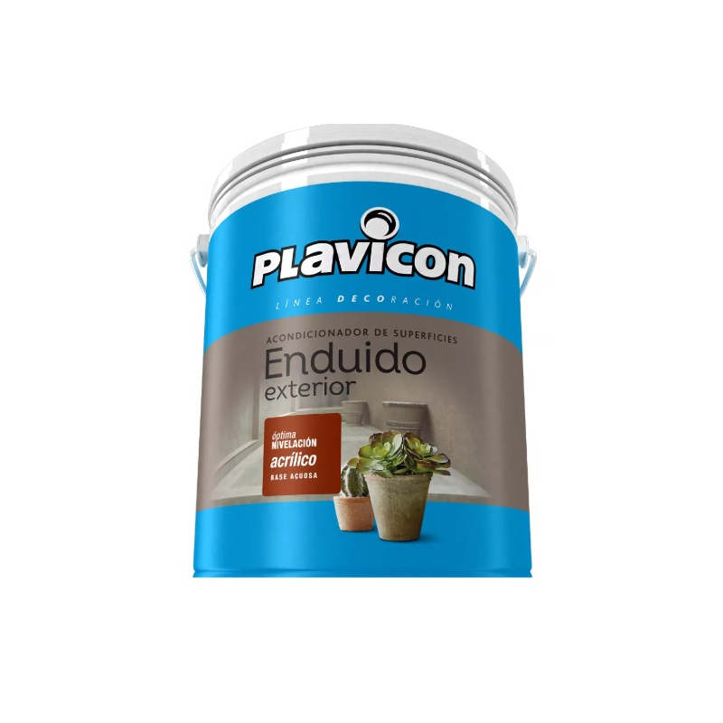 Enduido plástico al agua exterior x  4 litros Plavicon