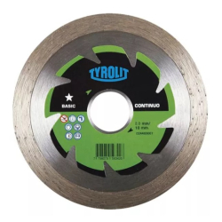 Disco de corte 115 diamantado liso basic tyrolit