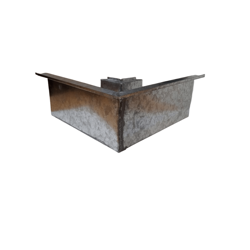 Escuadra rectangular galvanizada N°30 7x15x10 cm