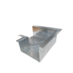 Escuadra rectangular galvanizada N°30 7x15x10 cm