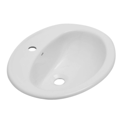 Roca bacha Capri 1 agujero encimera blanca