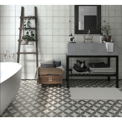 San Lorenzo - Flower Black 45.3x45.3cm