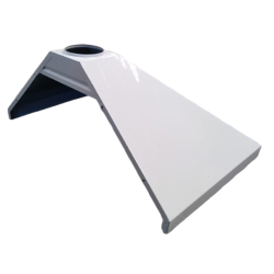 Campana Dhinox piramidal blanca 70x46 sin accesorios 3 caras