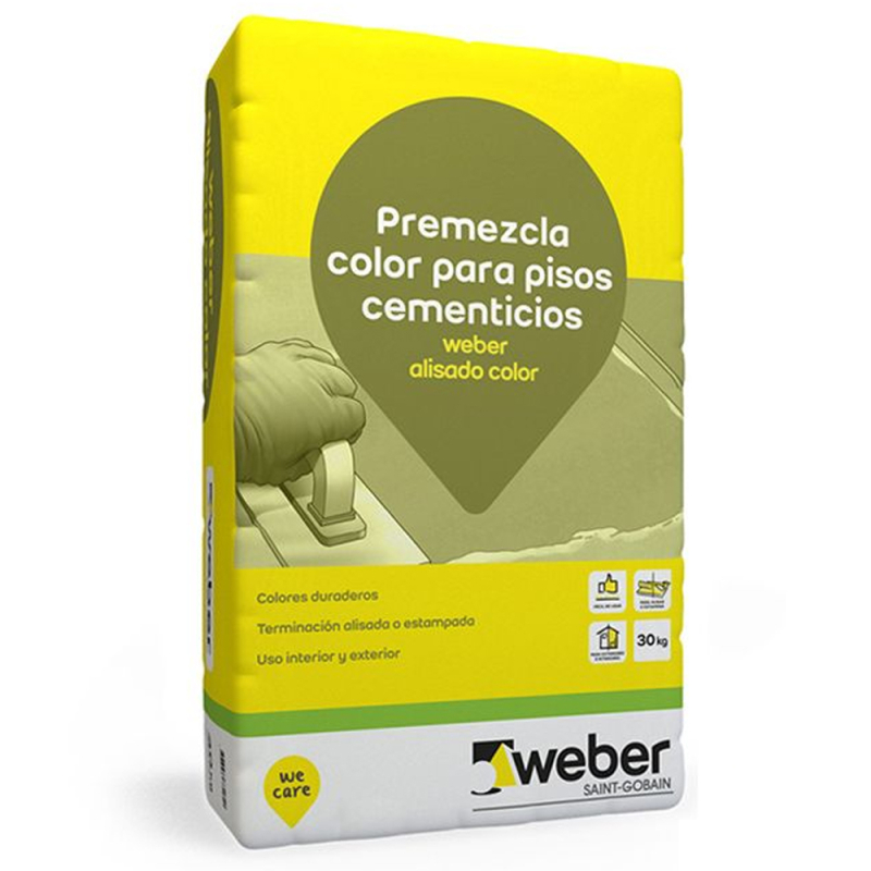 Weber floor alisado color gris claro x 30k
