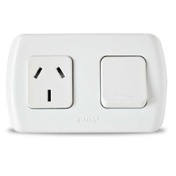 Interruptor exterior 1 punto/toma tekna kalop