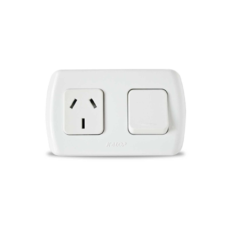 Interruptor exterior 1 punto/toma tekna kalop