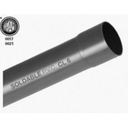 Caño pvc soldable 75 x 2.2mm x 6 metros clase 6
