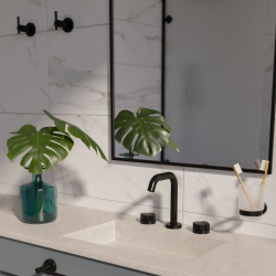 Grifería Vasser Senza para lavatorio negra