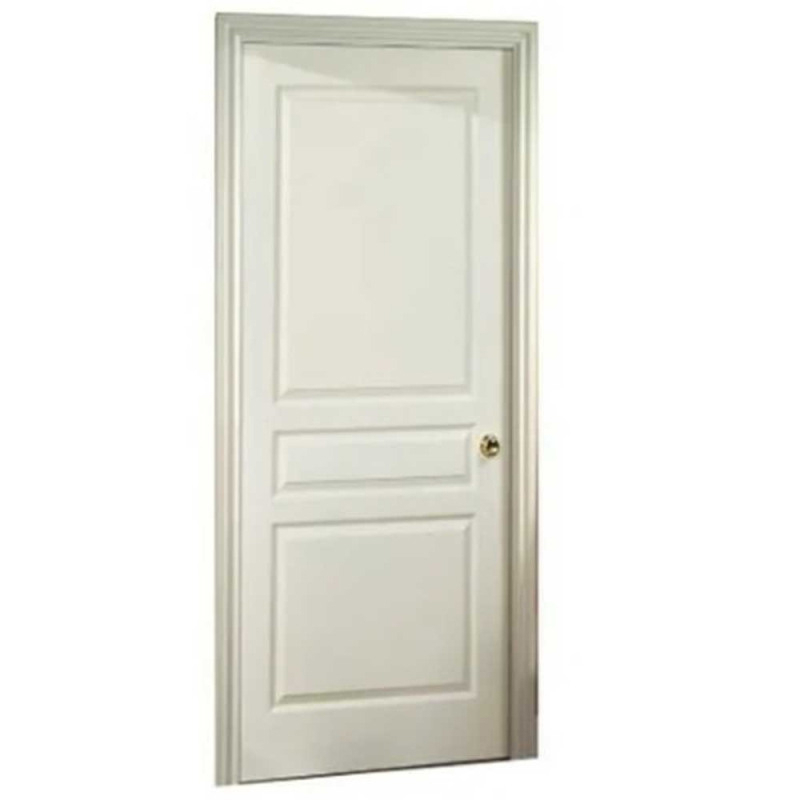 Puerta placa Masonite Avalon - Marco madera pino 70x15 (Izquierda)