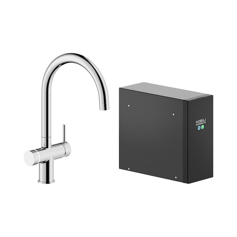 Grifería Nobili Sorgente monocomando cocina mesada Cromo