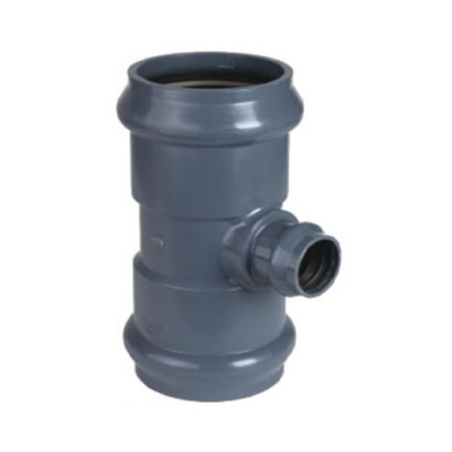 Ramal pvc 90° HHH con reducción 110x75mm CL10