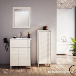 Espejo Schneider marco 80x70cm blanco Text