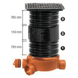 Portarejilla desague cámara de inspección 40x40 cm