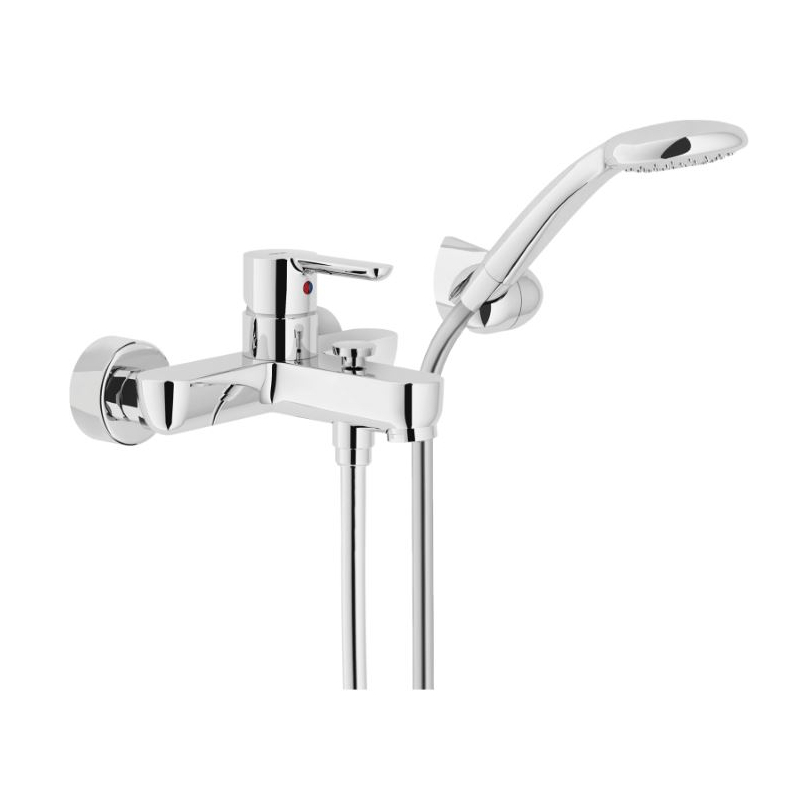 Grifería Nobili ABC Monocomando Ducha Exterior Con Duchador Manual - Cromo