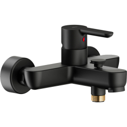 Grifería Nobili ABC Monocomando Ducha Exterior Con Duchador Manual - Negro