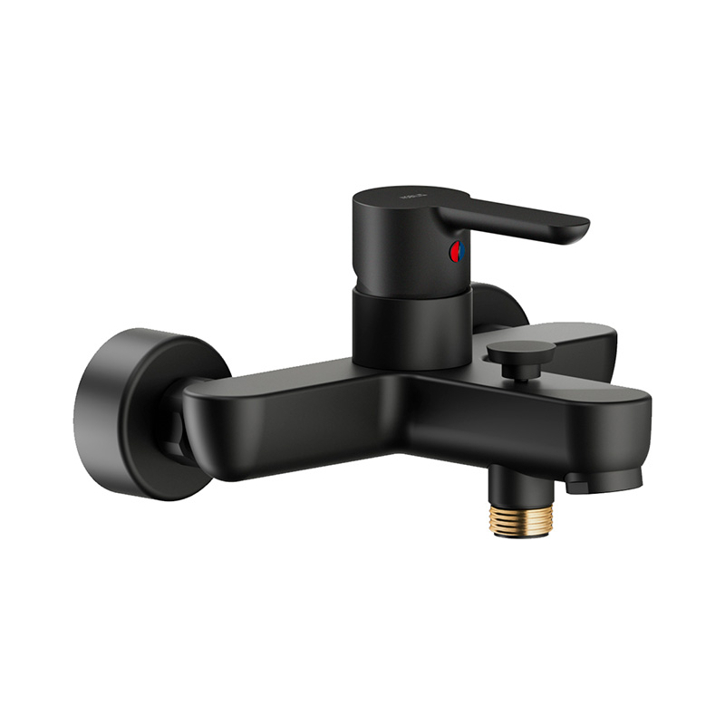 Grifería Nobili ABC Monocomando Ducha Exterior Con Duchador Manual - Negro