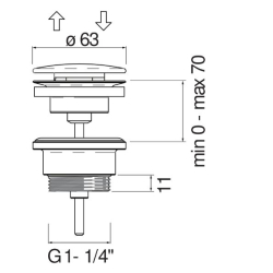 Grifería ABC monocomando lavatorio Cromo