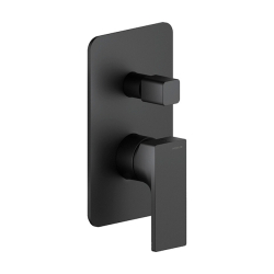 Grifería Nobili Seven monocomando ducha externa - Negra