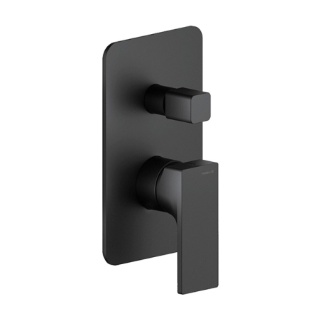 Grifería Nobili Seven monocomando ducha externa - Negra