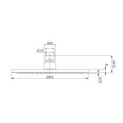 Grifería Nobili Sand monocomando ducha embutida con ducha - Cromo