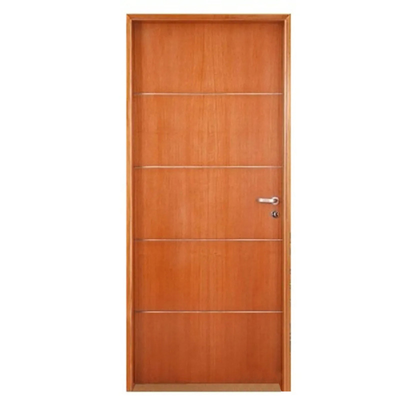 Puerta Placa 2006 Americana - MDF de 5.5mm - Cedrillo con marco de chapa 18 (Izquierda) 80x15