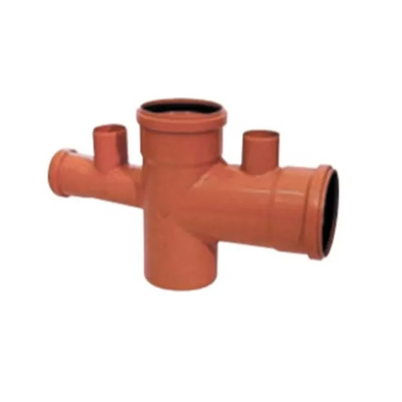 Ramal doble 90° 110x63 mh con ventilación 50mm