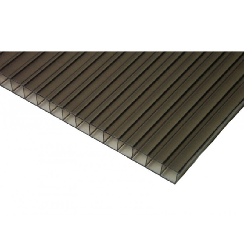 Policarbonato alveolar bronce x 4mm 2.10 x 1.40m