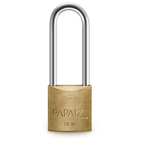 Candado aro mediano 40 x 50mm bronce doble traba papaiz