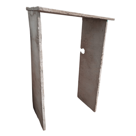 Gabinete de gas envasado - Hormigón premoldeado - Techo y laterales - 90x145cm