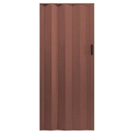 FG - Puerta plegadiza PVC con traba - ciega - cedro 175x204