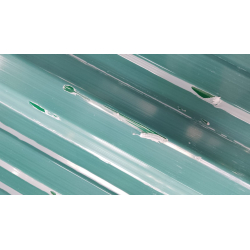 Chapa trapezoidal 101 prepintada verde Nº25 x 5.00m - Calidad comercial