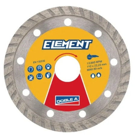 Disco de corte 110 diamantado turbo - element