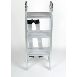 Escalera de aluminio articulada 4 tramos 12 escalones