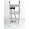 Escalera de aluminio articulada 4 tramos 12 escalones