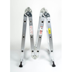 Escalera de aluminio articulada 4 tramos 12 escalones