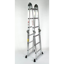 Escalera de aluminio articulada 4 tramos 12 escalones