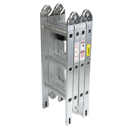 Escalera de aluminio articulada 4 tramos 12 escalones