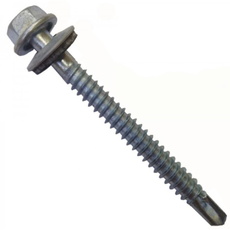 Tornillo autoperforante 14 x 4' con arandela marca Tornillo Alvear