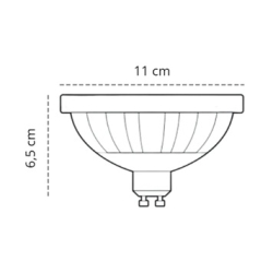lampara luz calida led ar-111 15w gu10 3000 k