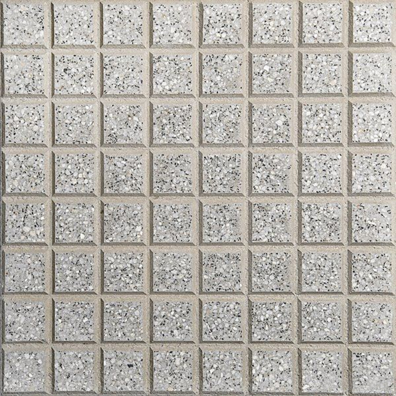 Baldoson Burnish adoquín recto gris claro - 40x40x2.6 - Unidad