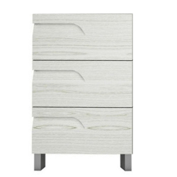 Vanitory Schneider Rivo Pie PVC Rovere 60cm con mesada de losa - 3 Agujeros