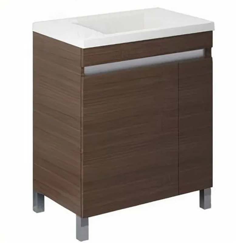 Vanitory Schneider Aqua carvalho text 60cm - Mesada de losa - 3 Agujeros